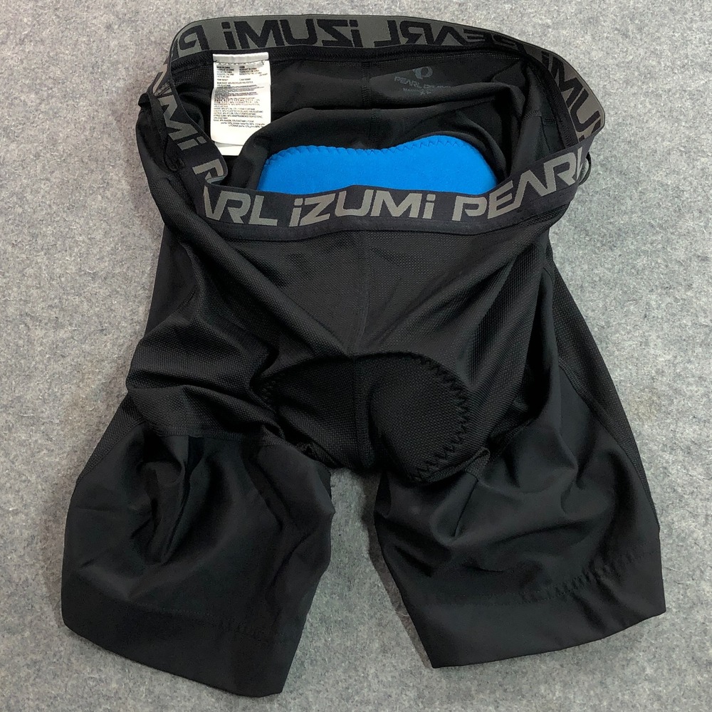 Pearl Izumi Mens Cycling Liner Shorts XL Black Padded Chamois Recycled Mesh